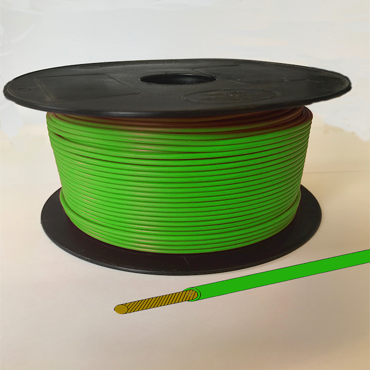 Single Core Cable - Green - 28/0.30 17.5amp (CAB.3GN)